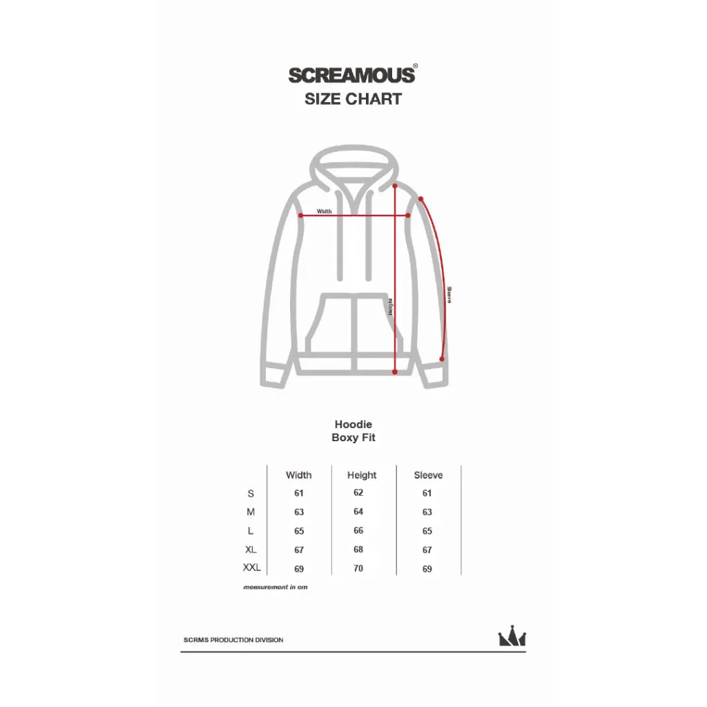Pullover Hoodie BOXY FIT FUZ MISTY GREY